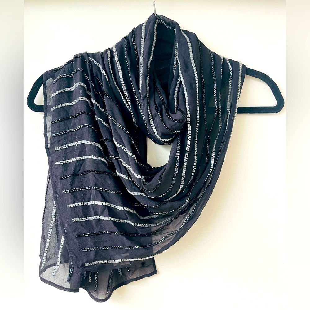 TILO Scarves Sparkle ❤️ Gorgeous hand-beaded with a gorgeous weight like jewelry